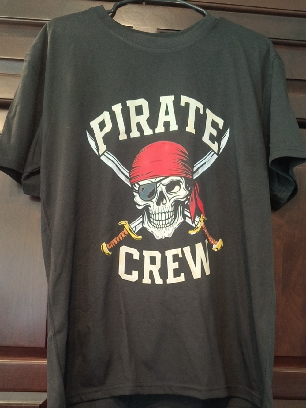 Pirate Crew Graphic Tee - Black with Red Bandana